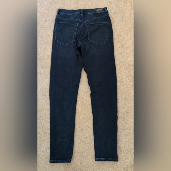 Express Skinny High Rise Dark Wash Regular Length Denim/ Jeans - Picture 7 of 12